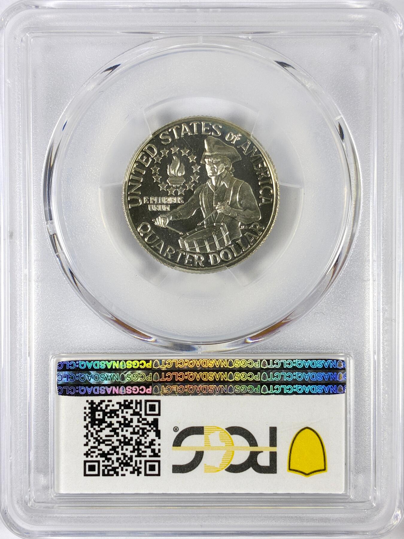 【雨安】【世界币章116期-评级币专场】2025-11-22 周六 19:30 保真【直播拍卖】 [评级美洲] USA 美国 25美分 KM#0164 (1932-1964) 华盛顿 1976年S PCGS-PR66DCAM