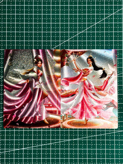 显眼宝36期 11月14日晚22:00截拍 佣金1起 可寄存～ - 齐卡文化  赵飞燕 赵合德 2张  粗闪工艺 63*88