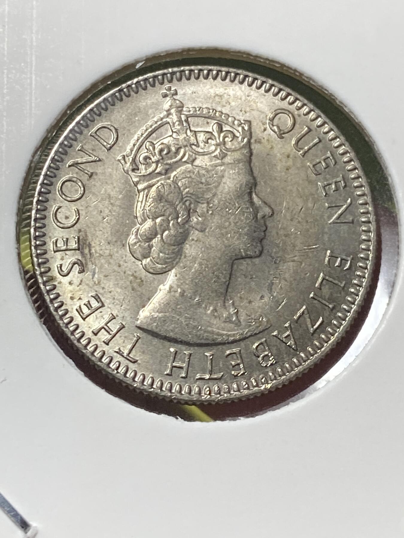 2025年第一百三十场(总第一百五十六场）外国好品纸夹散币场(免佣金) 原光好品–英属塞舌尔1972年25分(伊丽莎白二世时期)