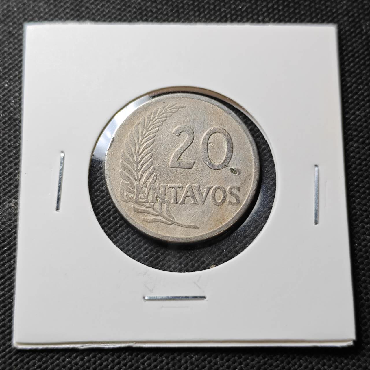 KK钱币收藏小铺  第373场  2月预留时间 周末发货  秘鲁20分