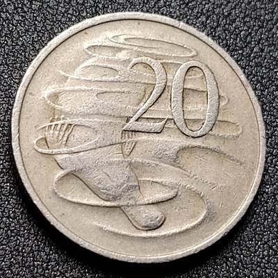 泉币菌-第130场-精品福利场 - 1967年英属澳大利亚20分 伊丽莎白女王  鸭嘴兽  28.5mm