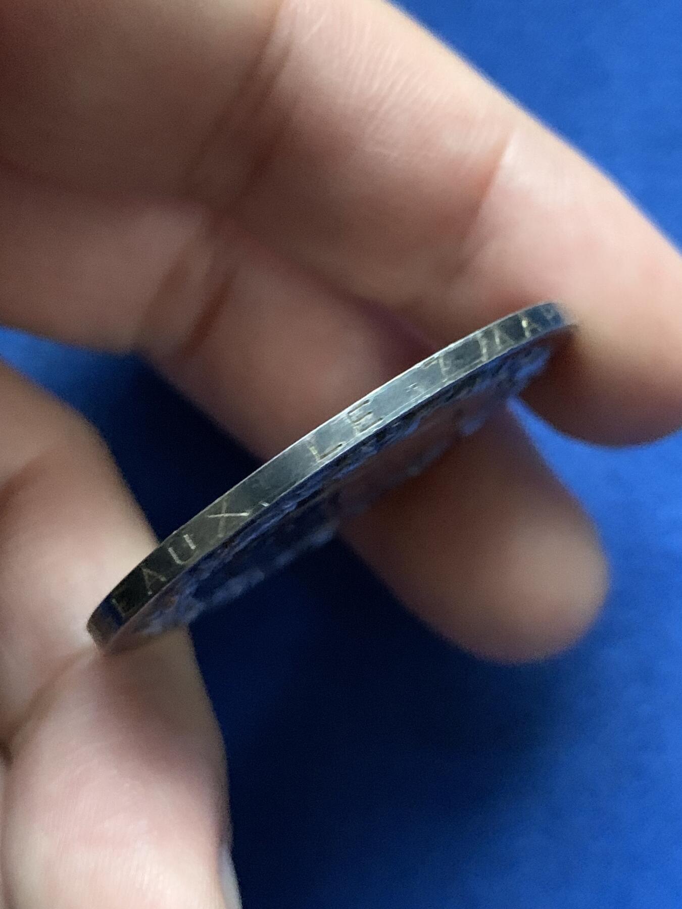 《竞宝斋》第440场 周日，周一，周二 3场连拍 （全场包邮） 法国婚姻与爱情纪念银章，25.35g，39mm，丰饶角边铭