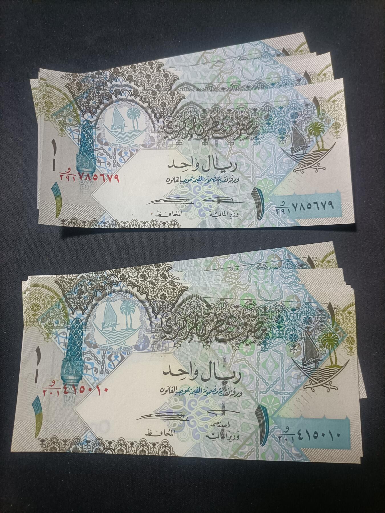 【游宝拍卖】乙巳蛇年90期 全场包邮 第三季收官场  卡塔尔🇶🇦 共20张 两种签名版本各10张 全新品UNC/UNC- 少量个别AU