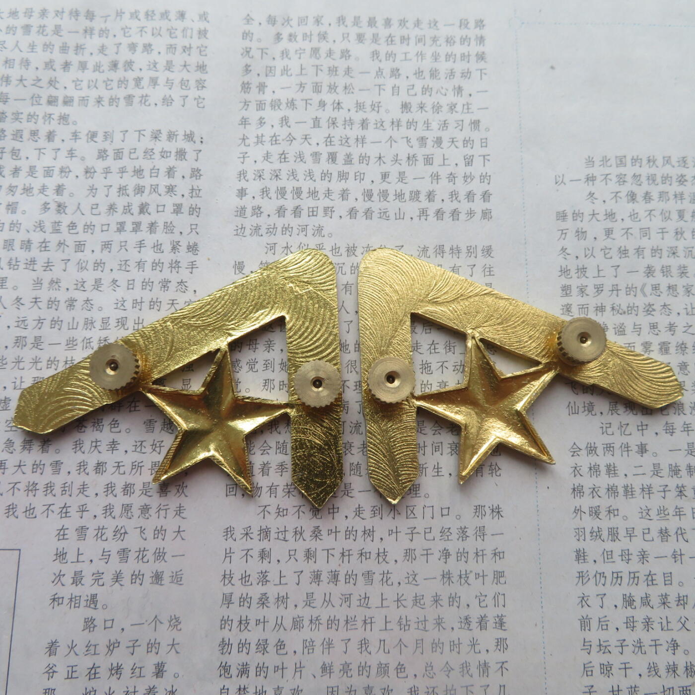 50--87仪仗队领花一付