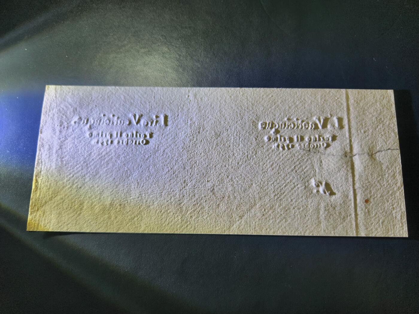 11月19号晚上8点 外国纸币自动截拍第61场 经典古钞 意大利1792年5里拉 新品有裂口