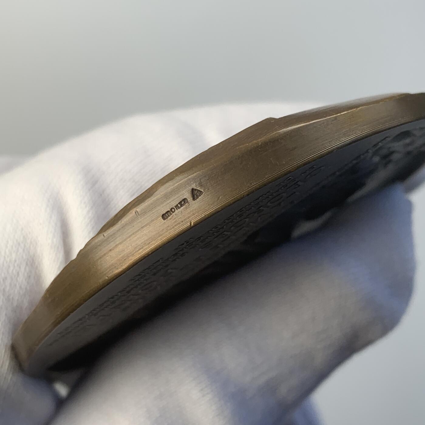 掌中浮雕-藏着的欧洲第042场 1927年法国乔治·潘泰尔纪念巴黎奥斯曼大道竣工大铜章，63mm，110g