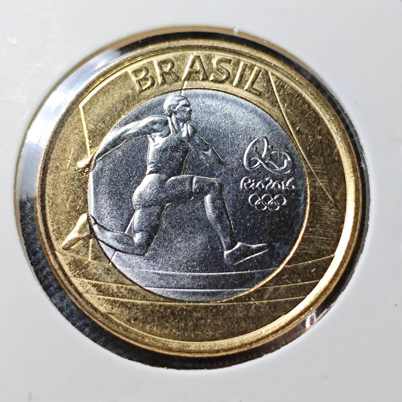 KK钱币收藏小铺  第373场  2月预留时间 周末发货  巴西1瑞尔双色币纪念币