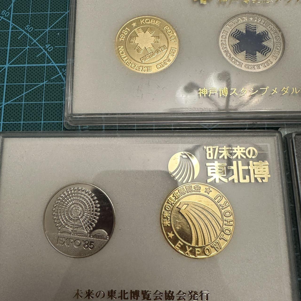 蒂克钱币-第48场日本章牌专场 博览会纪念章 4套 