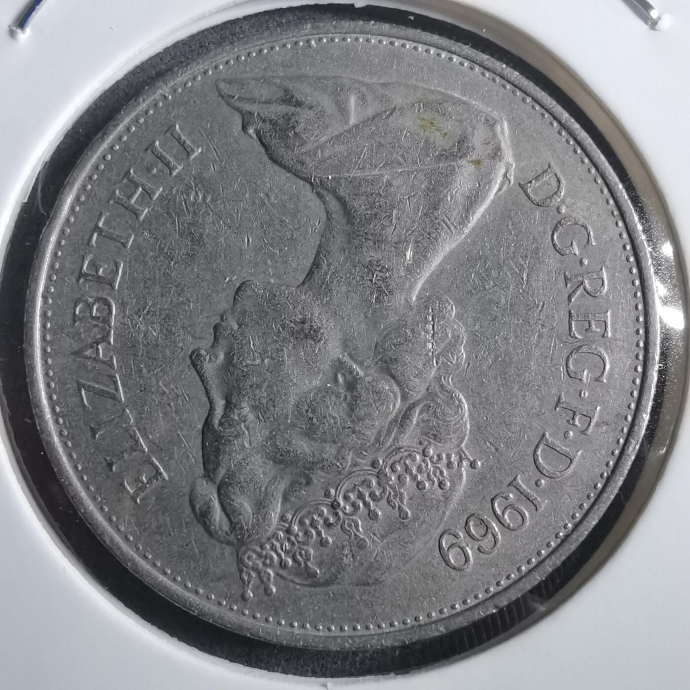 沼泽如烟--第907场 英国1969年10便士