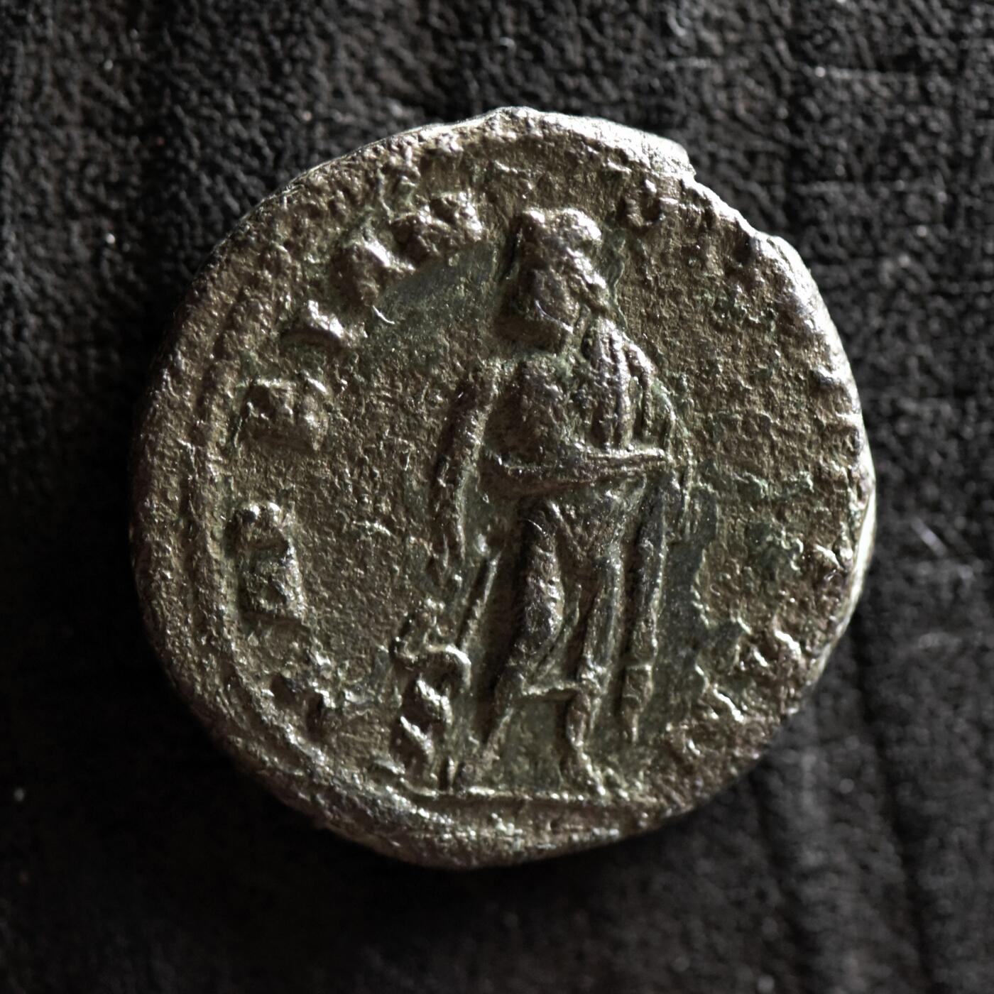 【良泉】第41期【自动场】11月27日晚19.30点开拍！86组，西方古代钱币专场 【古罗马·行省】【马恰诺波里斯】医神阿斯克勒庇俄斯，大铜币，8.34克