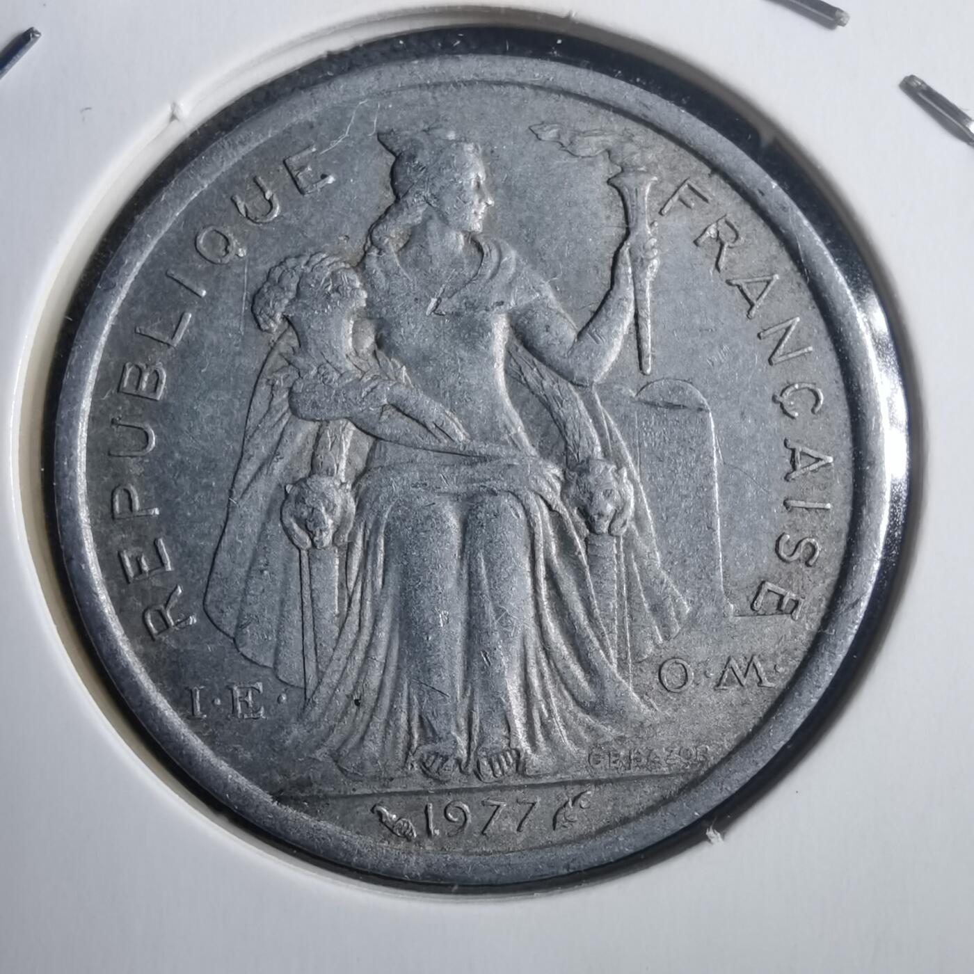 沼泽如烟--第907场 法属波利尼西亚1977年2法郎