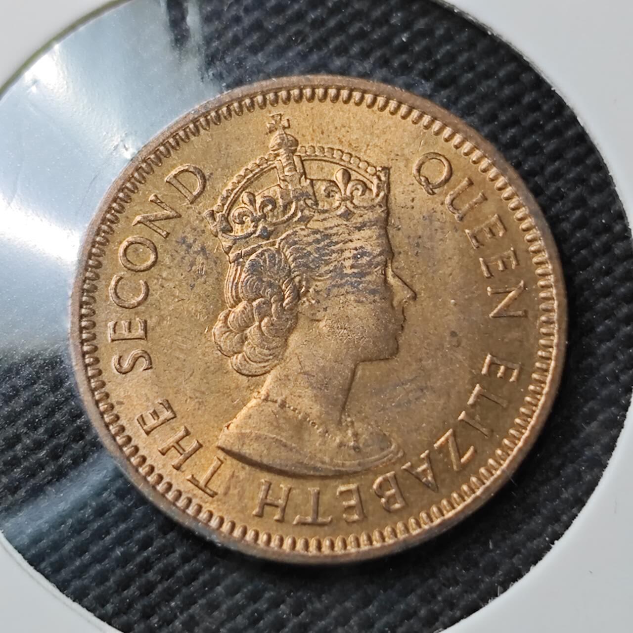 KK钱币收藏小铺  第373场  2月预留时间 周末发货  英属塞浦路斯3米尔铜币 好品