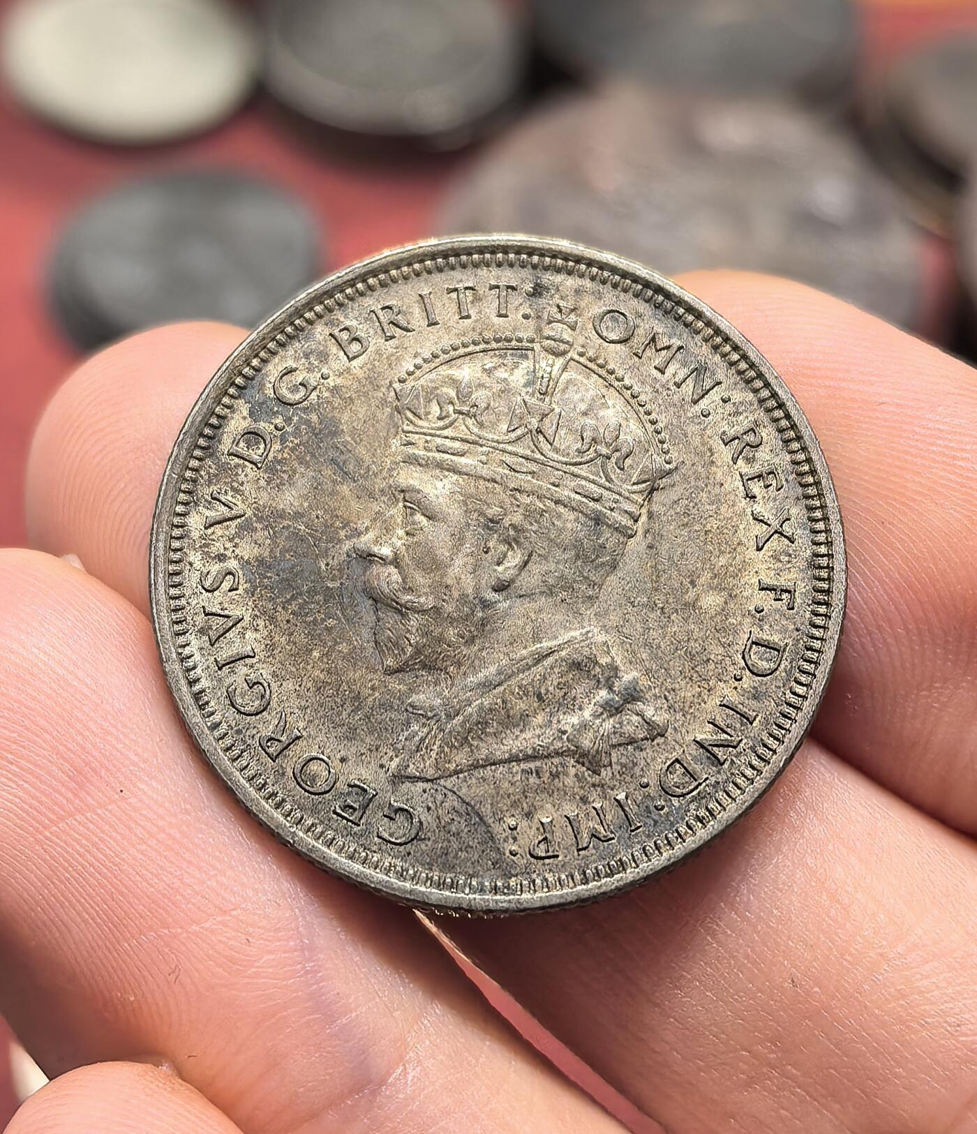 南宋泉阁俄币 外币 国币 专场第十九期 【送拍无额外佣金】 英国 英属澳大利亚 1927年 乔治五世1弗洛林银币 纪念款 原味好品