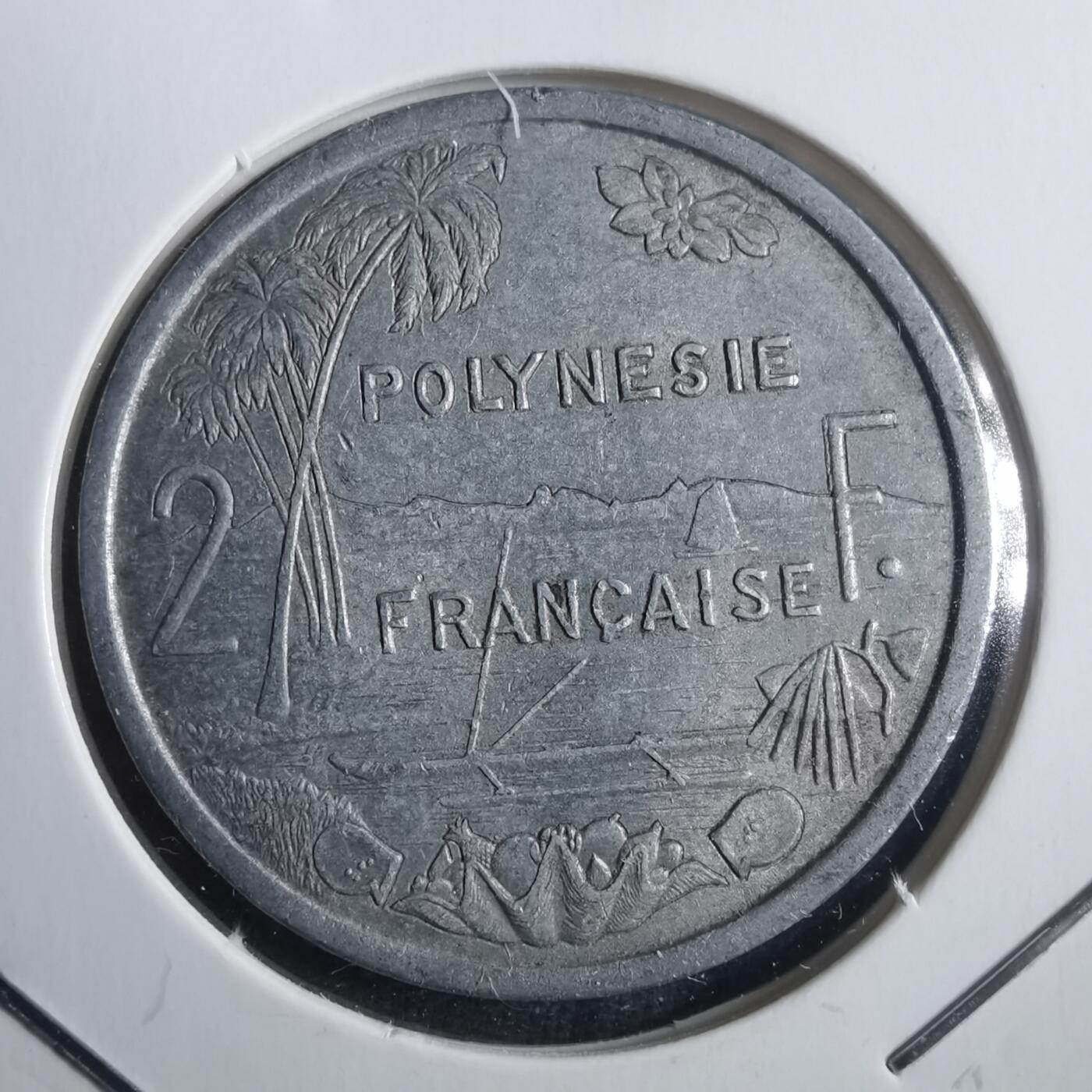 沼泽如烟--第907场 法属波利尼西亚1977年2法郎