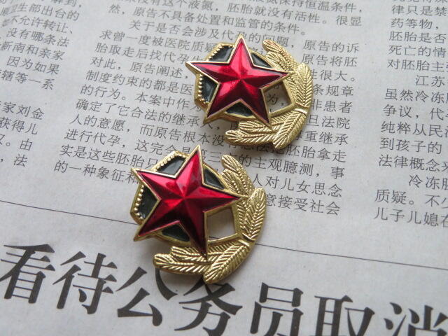 20--87武警文职肩徽一付