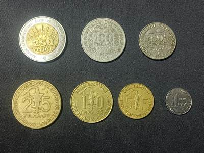 【游宝拍卖】乙巳蛇年90期 全场包邮 第三季收官场 - 西非法郎