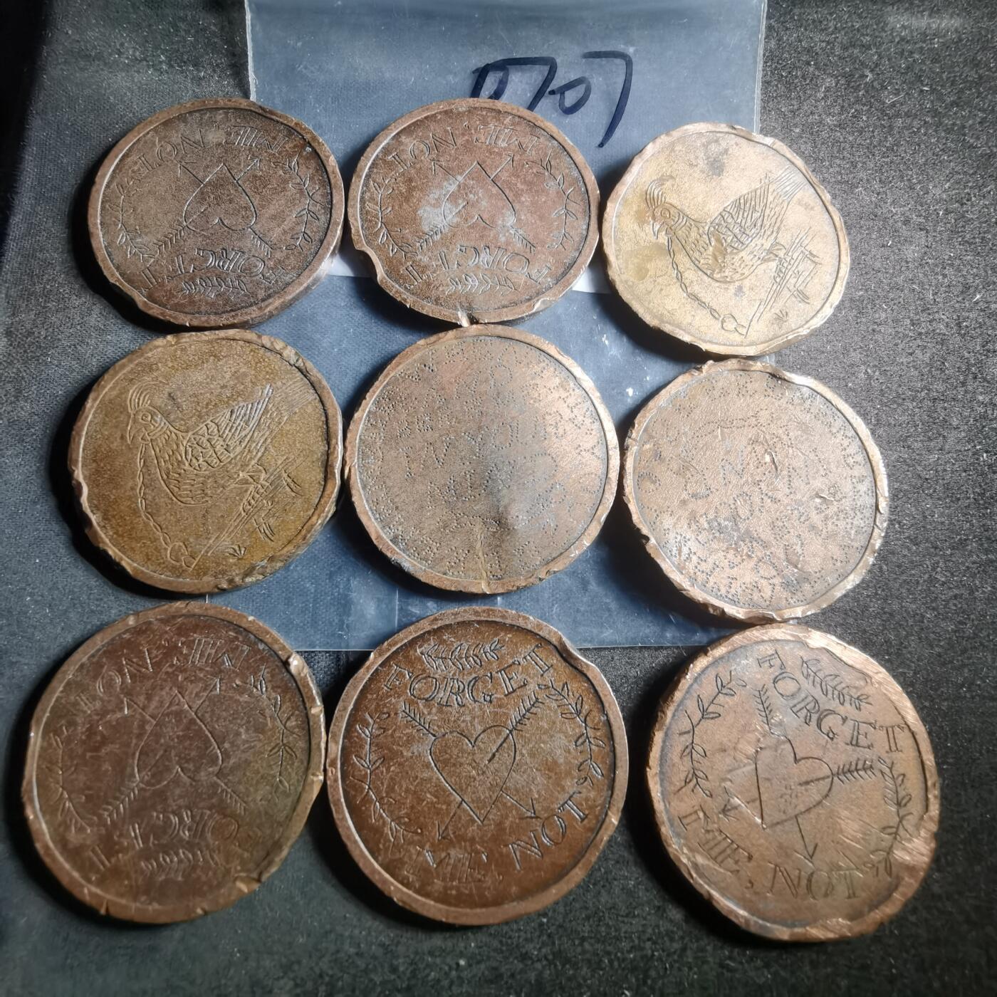 沼泽如烟--第907场 澳大意亚一元改刻9枚  品差如图