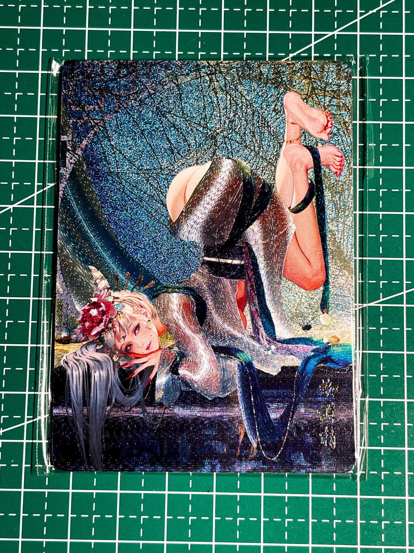 显眼宝36期 11月14日晚22:00截拍 佣金1起 可寄存～ 燎原卡牌 焱卡文化  罐儿 幻西游   蜘蛛精 一套3张 粗闪工艺 63*88