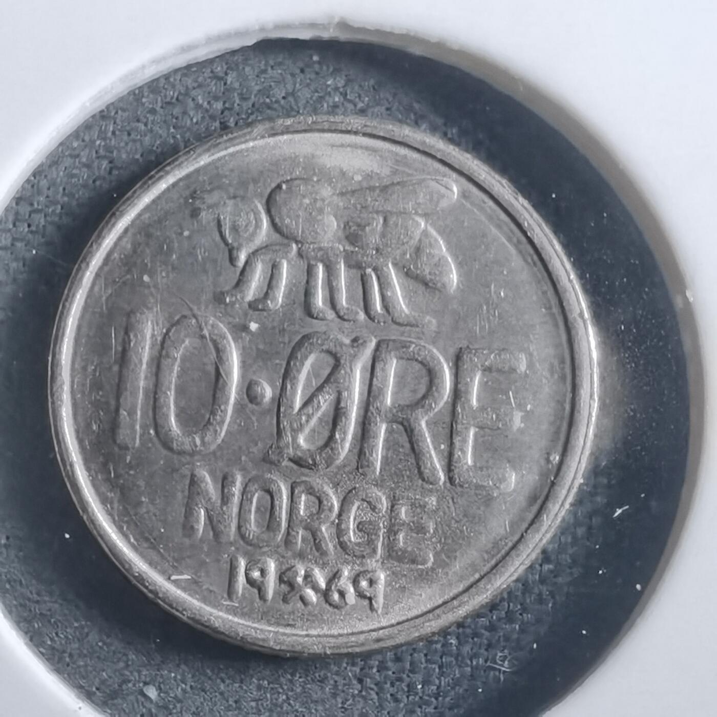 沼泽如烟--第907场 挪威1969年10欧尔