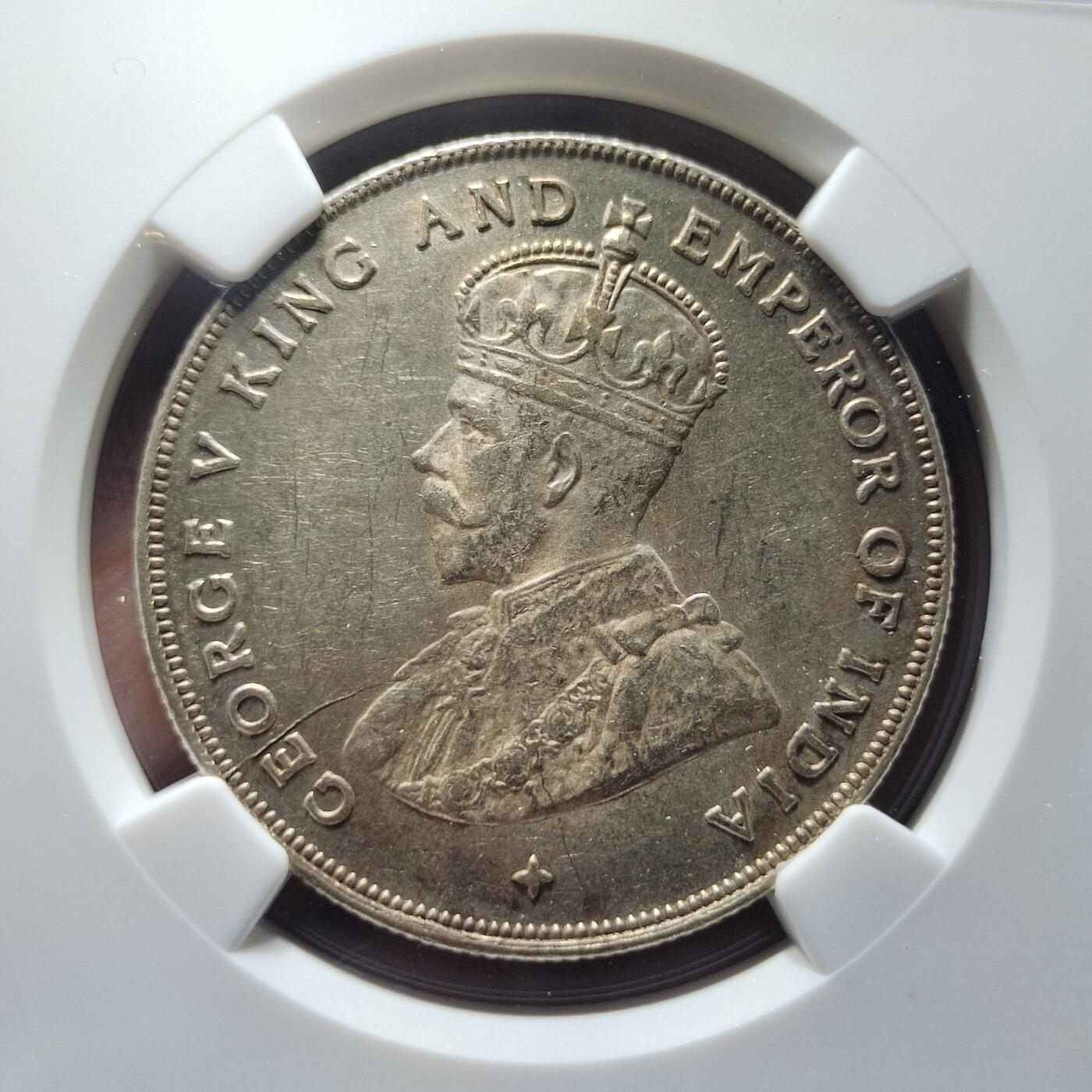 中外钱币第五场 NGC-MS62英属海峡1920年一元