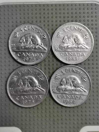 2025年第121场各国散币拍卖（总第121场） - 加拿大5分4枚