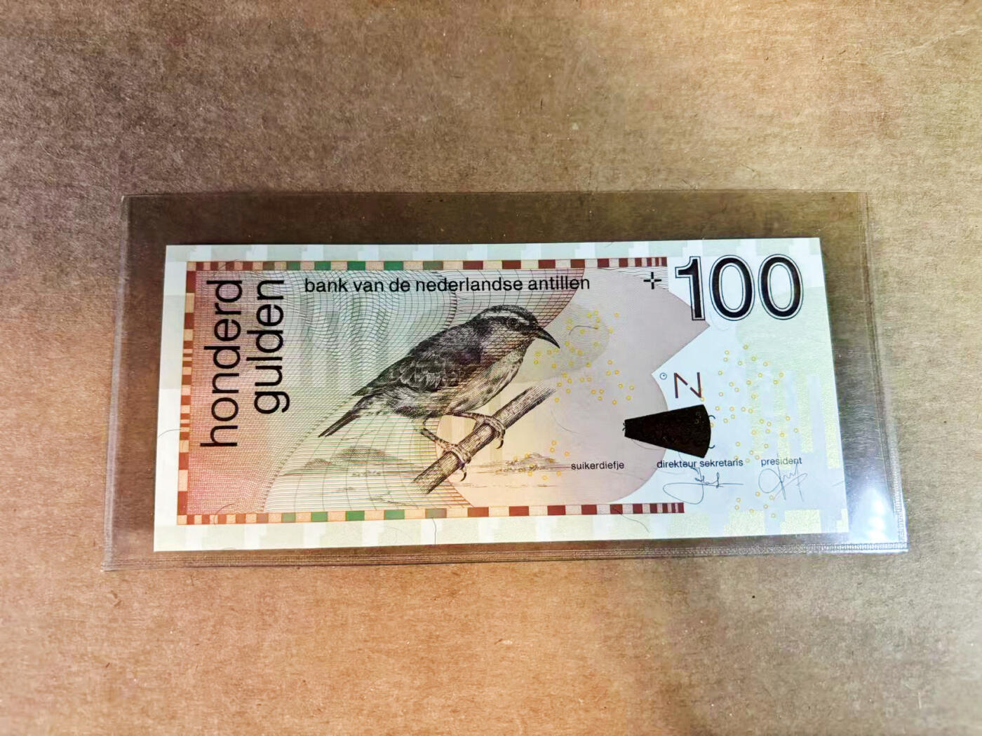 【Blue Auction】世界纸币精拍第752期——18级TOP拍卖/信誉/品质/专业/高效💫 荷属安的列斯 2003年100盾 全新UNC