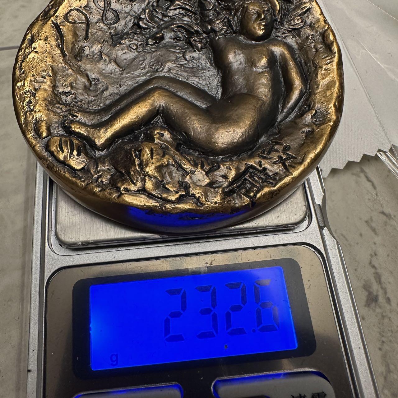 蒂克钱币-第48场日本章牌专场 日本 上野美术馆 铜章 70mm 232g 绒布盒