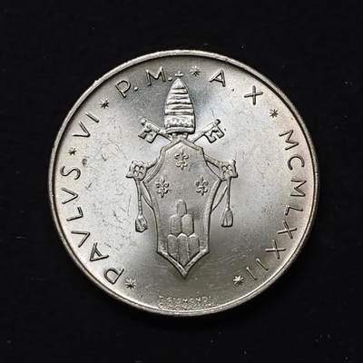 【全场包邮】纯粹捡漏拍479场（免费代拍第16场） - 梵蒂冈1972年500里拉（29.3毫米11克）银币