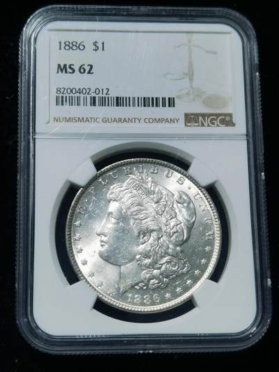 天下钱庄专场欢迎参拍 - NGC MS62 1886美国摩根一美元银币