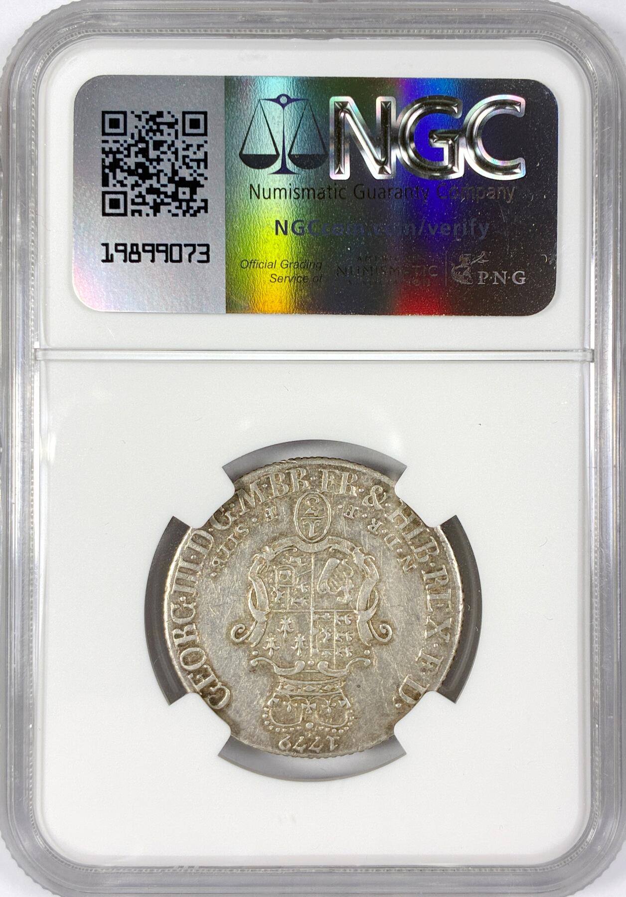 【雨安】【世界币章116期-评级币专场】2025-11-22 周六 19:30 保真【直播拍卖】 [评级德国] Germany 德国 德意志 不伦瑞克-吕纳堡 1/3泰勒 1779年  NGC-AU50