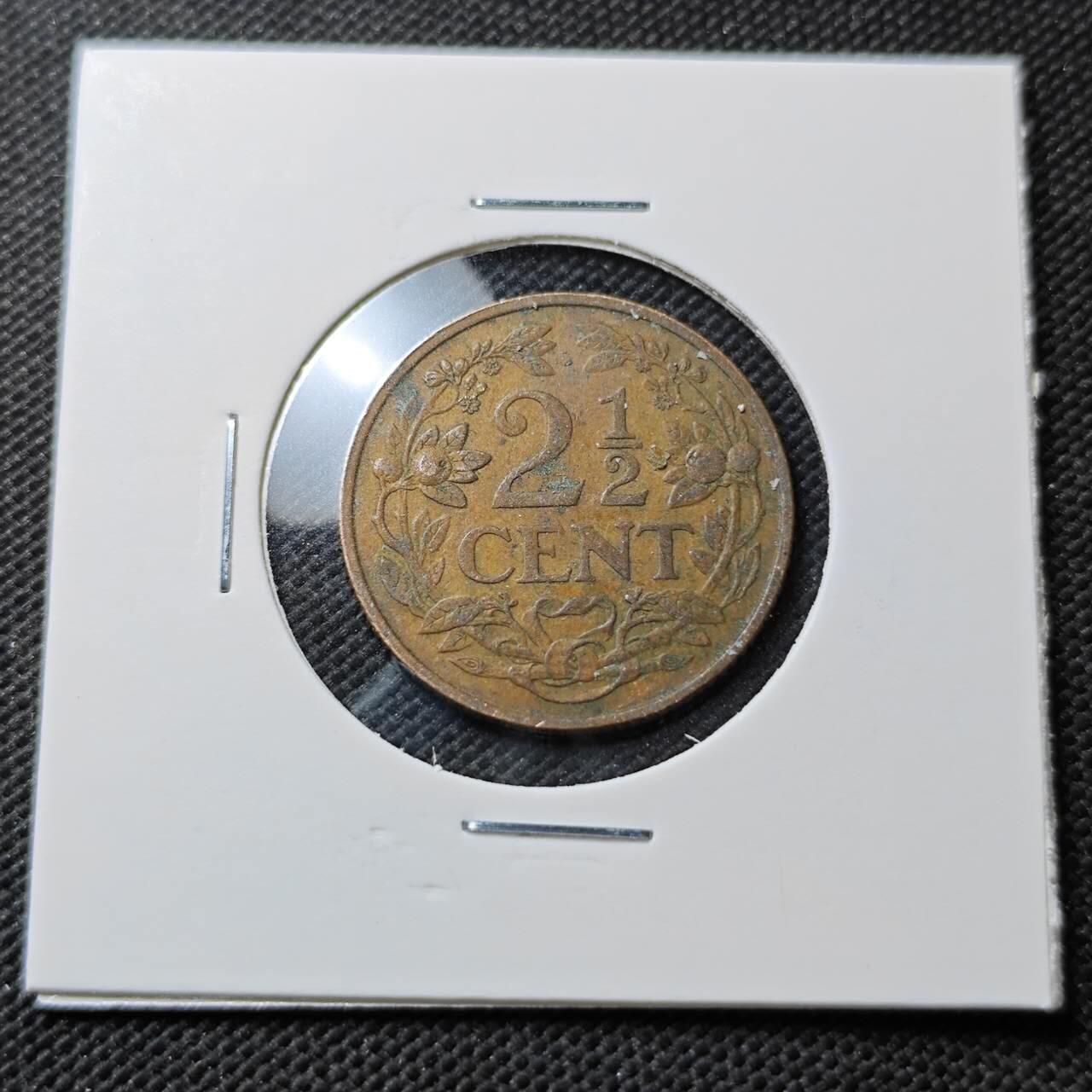 KK钱币收藏小铺  第373场  2月预留时间 周末发货  1959荷属安地列斯2.5分铜币