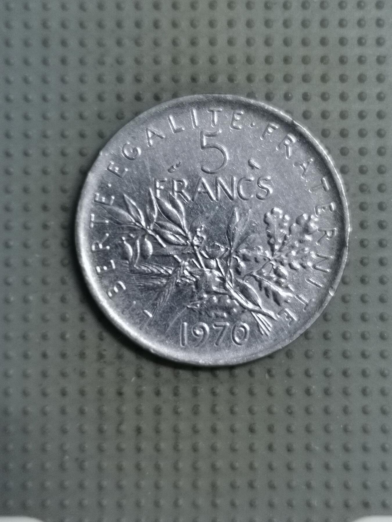 2025年第121场各国散币拍卖（总第121场） 法国1970年5法郎