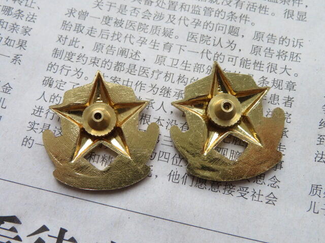 20--87武警文职肩徽一付