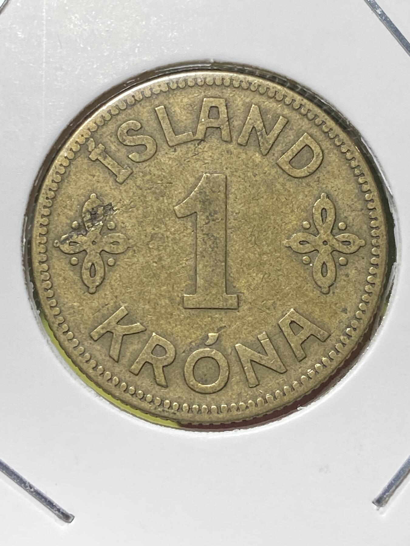 2025年第一百三十场(总第一百五十六场）外国好品纸夹散币场(免佣金) 少见年份–丹属冰岛王国🇮🇸1925年1克朗(克里斯蒂安十世时期，HCN; GJ版，首发年仅发行3年)