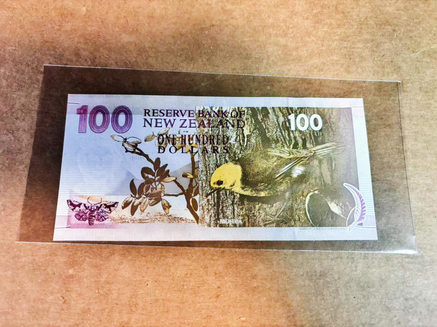 【Blue Auction】世界纸币精拍第752期——18级TOP拍卖/信誉/品质/专业/高效💫  新西兰1996年100元 诺贝尔化学奖得主卢瑟福 纸质版 UNC（边缘极轻微荧光点）