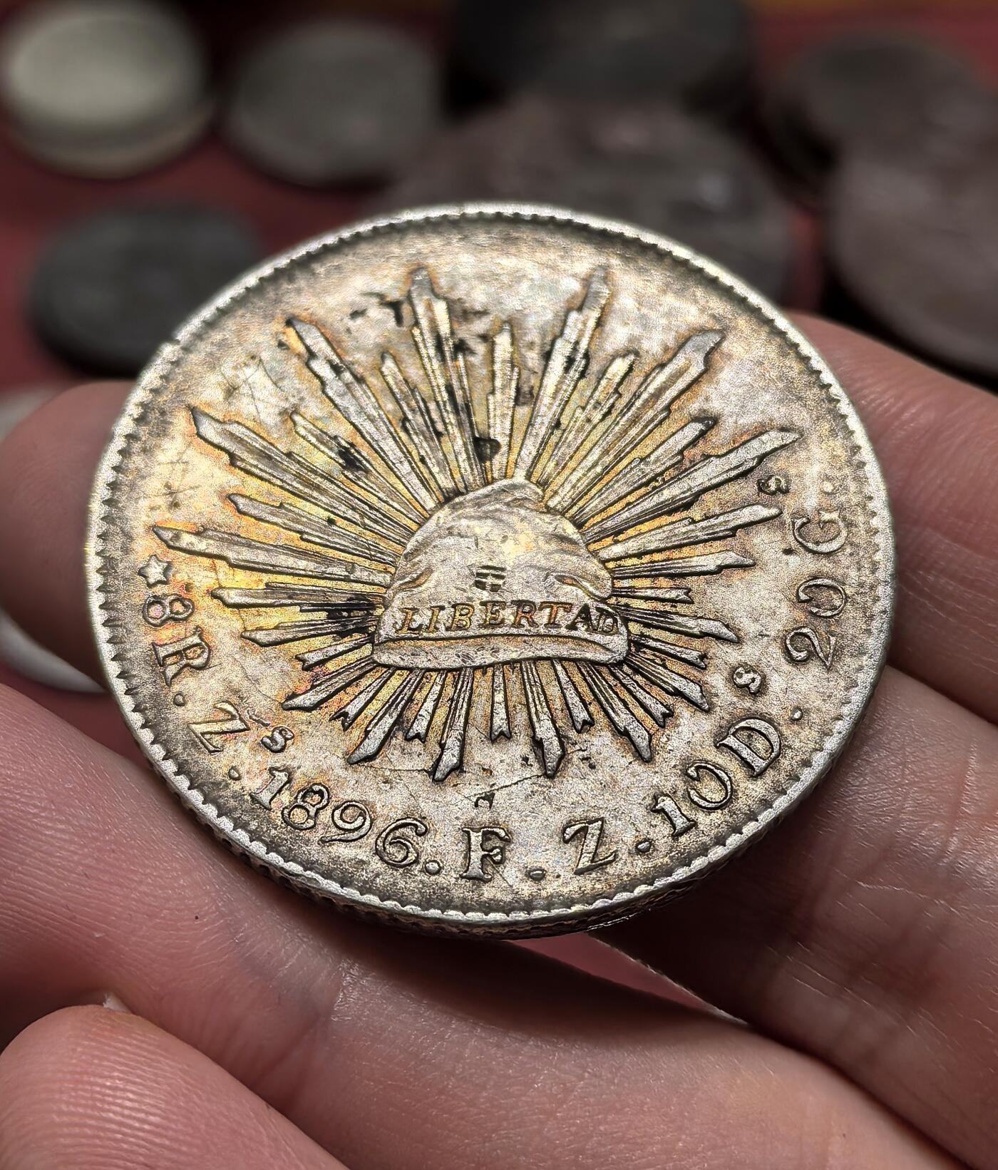 南宋泉阁俄币 外币 国币 专场第十九期 【送拍无额外佣金】 墨西哥 1896年 墨西哥鹰洋大银币 直边 老包浆通货好品 味道不错