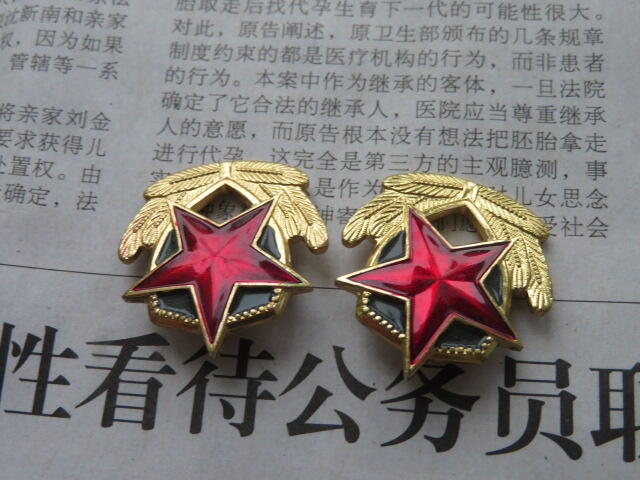 20--87武警文职肩徽一付