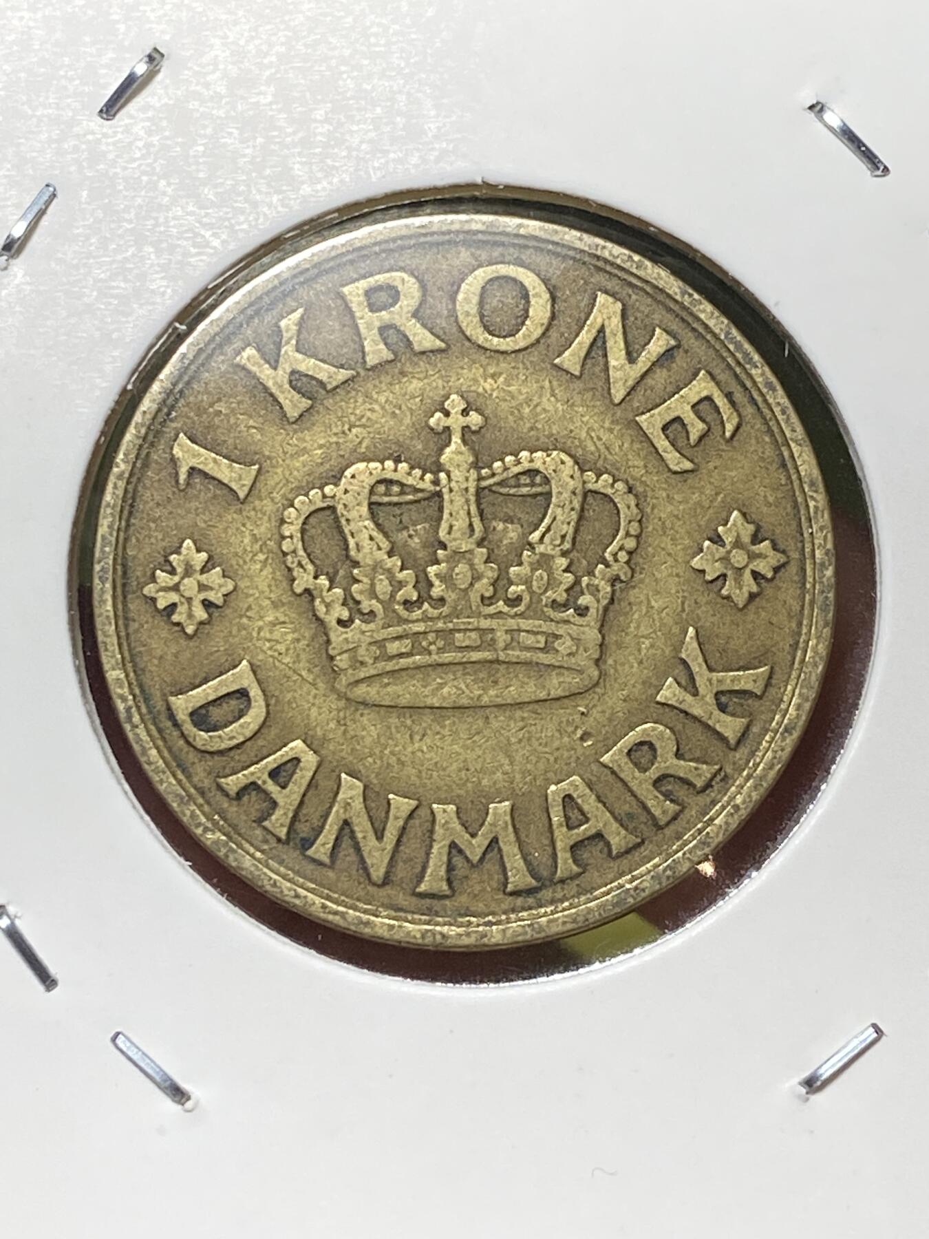 2025年第一百三十场(总第一百五十六场）外国好品纸夹散币场(免佣金) 丹麦🇩🇰1926年1克朗(克里斯蒂安十世第二版，HCN; GJ版，关门年仅发行3年)