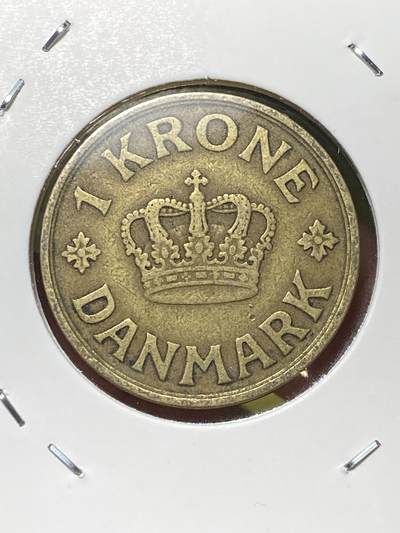 2025年第一百三十场(总第一百五十六场）外国好品纸夹散币场(免佣金) - 丹麦🇩🇰1926年1克朗(克里斯蒂安十世第二版，HCN; GJ版，关门年仅发行3年)