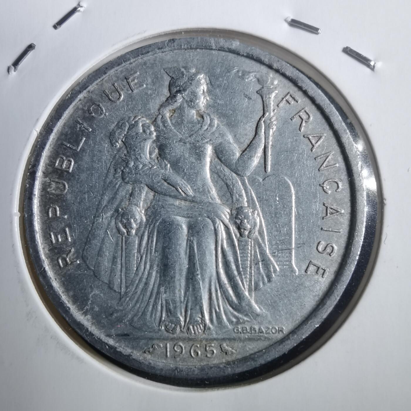 沼泽如烟--第907场 法属波利尼西亚1965年5法郎