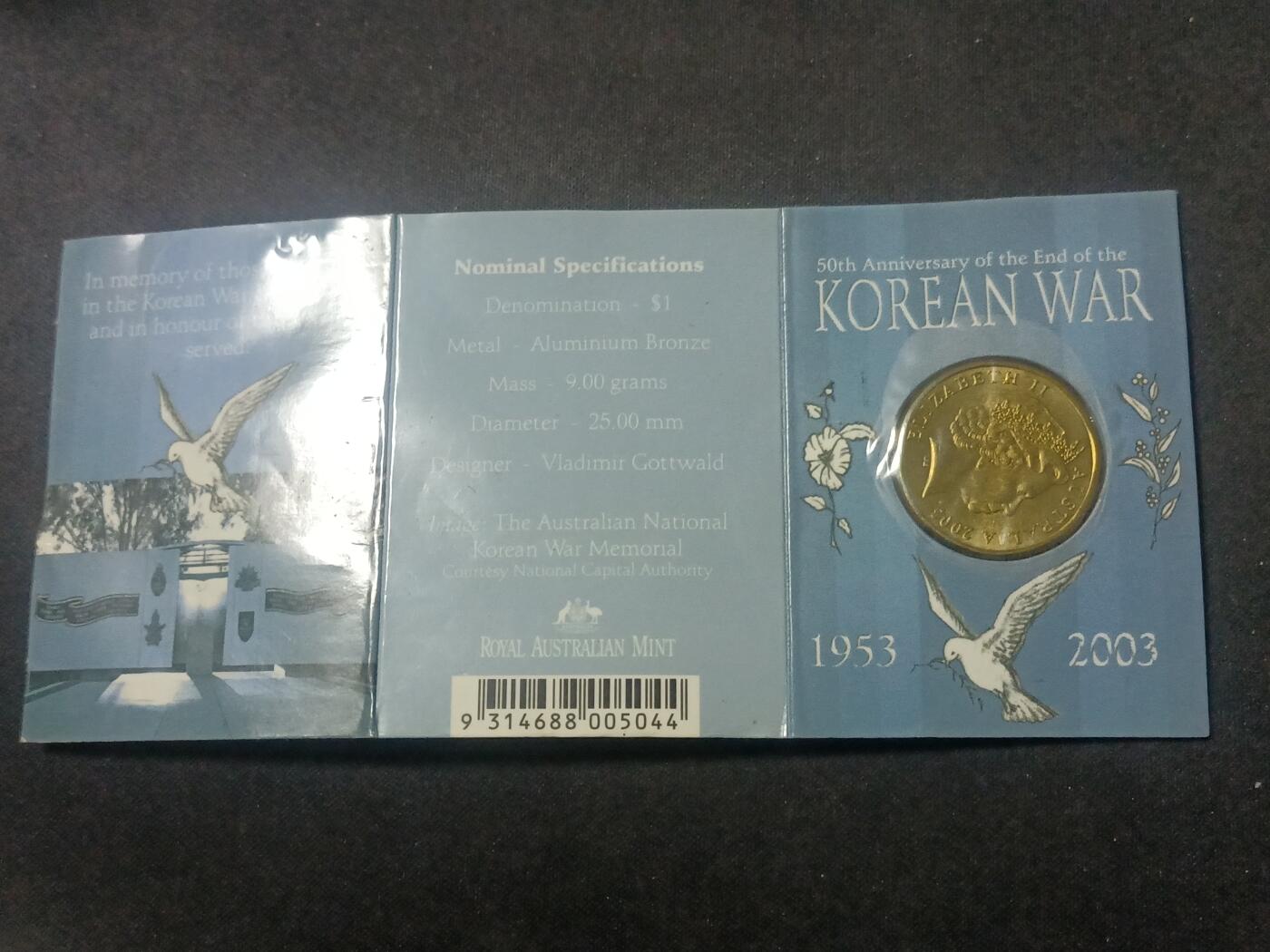 【游宝拍卖】乙巳蛇年90期 全场包邮 第三季收官场 澳大利亚🇦🇺 和平50周年纪念币
