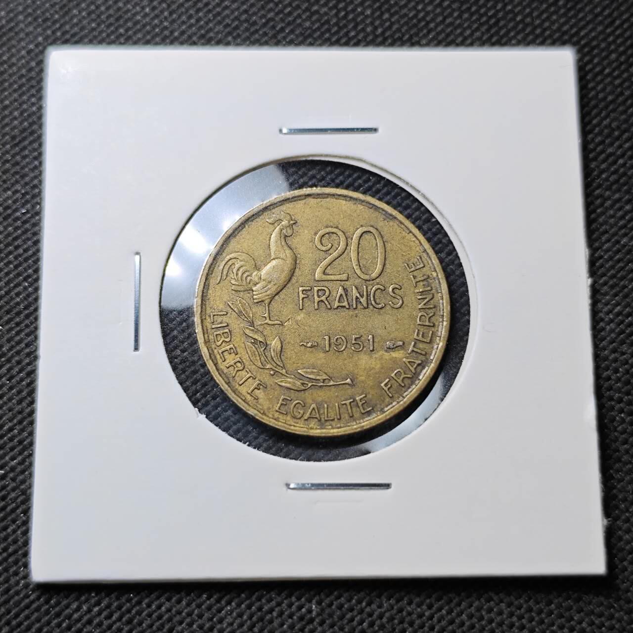 KK钱币收藏小铺  第373场  2月预留时间 周末发货  法国20法郎