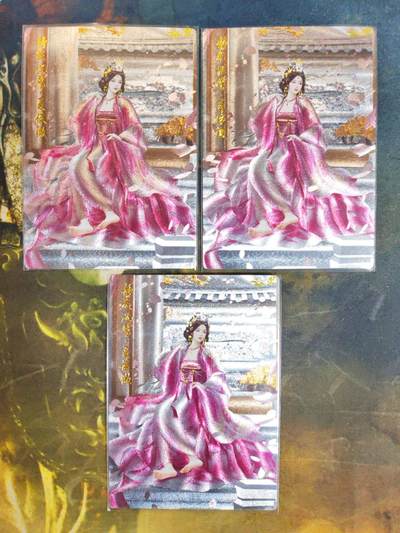 阳大大卡牌拍卖第83期（持续收拍品，周六晚上九点截拍，进群福利早知道） - 【裸卡】卡德曼 武韵红颜（三国演义） 兰心 夏侯徽 裸卡3张