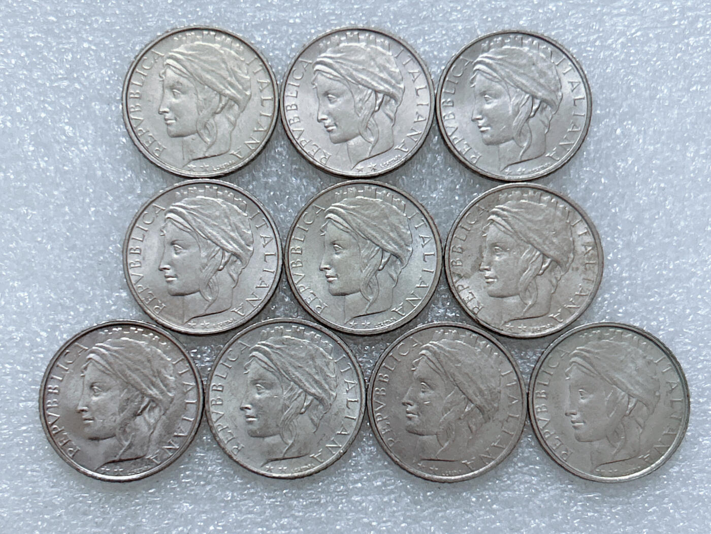 第一海外回流一元起拍收藏 散集专场  第269期 意大利100里拉硬币 10枚 带光品