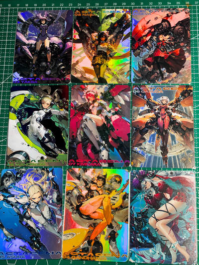 显眼宝36期 11月14日晚22:00截拍 佣金1起 可寄存～ - 机械姬 9张一套 很帅气  彩闪工艺  63*88