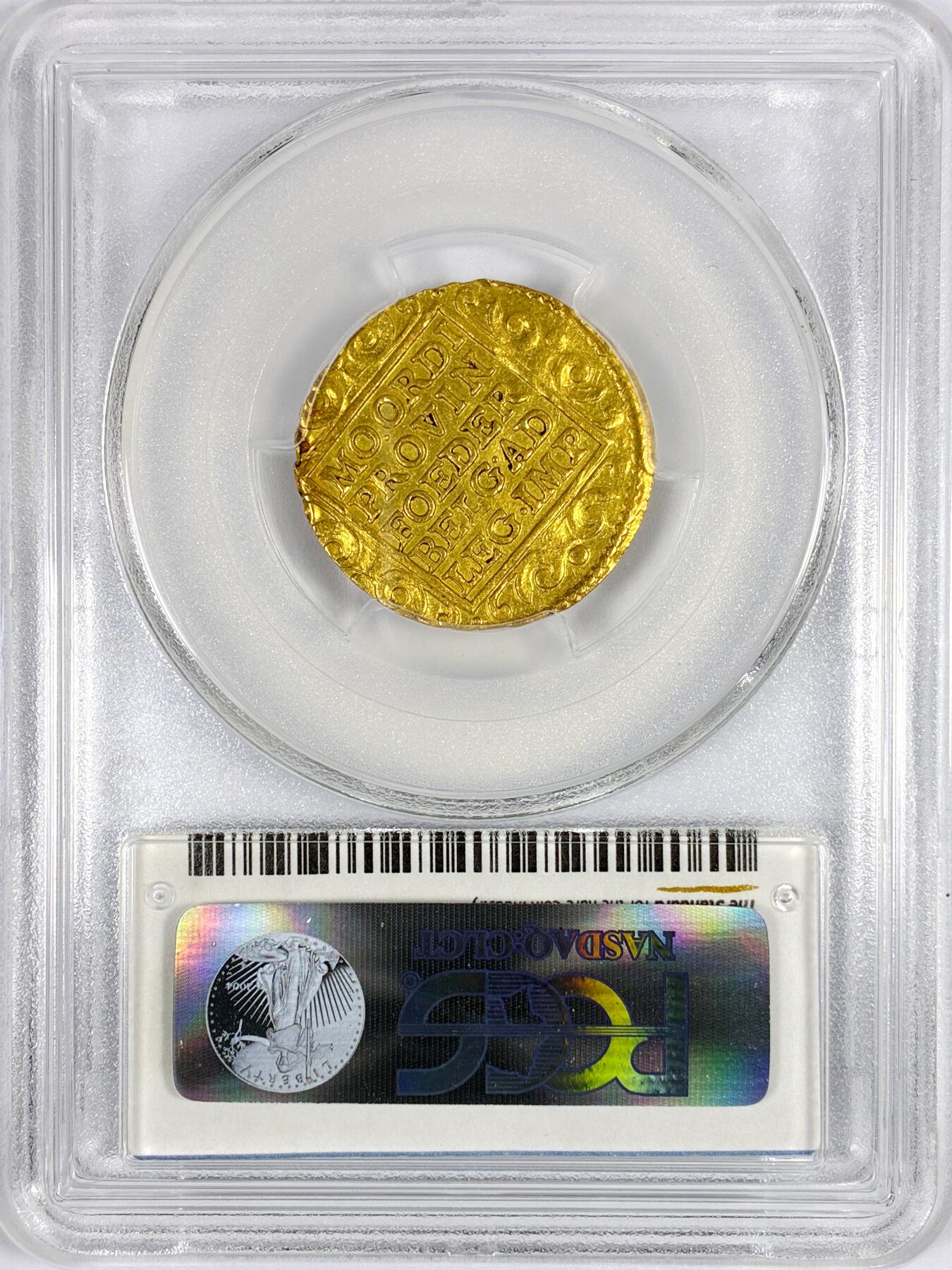 【雨安】【世界币章116期-评级币专场】2025-11-22 周六 19:30 保真【直播拍卖】 [金币] Netherlands 荷兰 共和国 乌特勒支 1杜卡特 1649年  PCGS-MS62