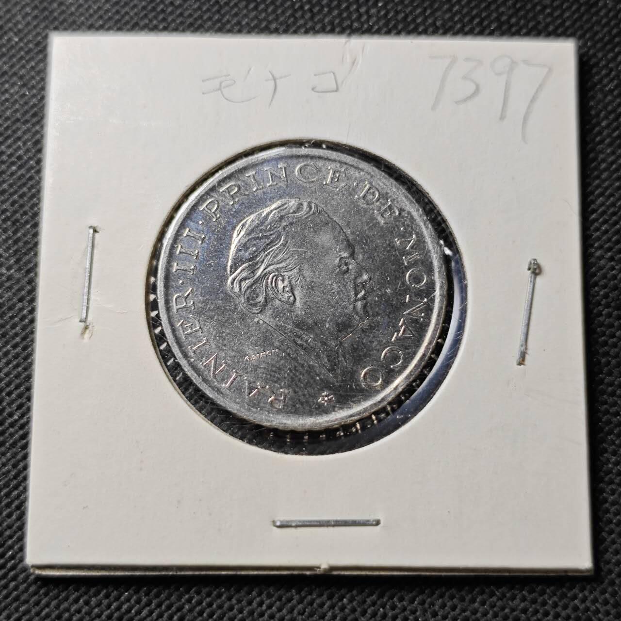 KK钱币收藏小铺  第373场  2月预留时间 周末发货  1982摩纳哥2法郎