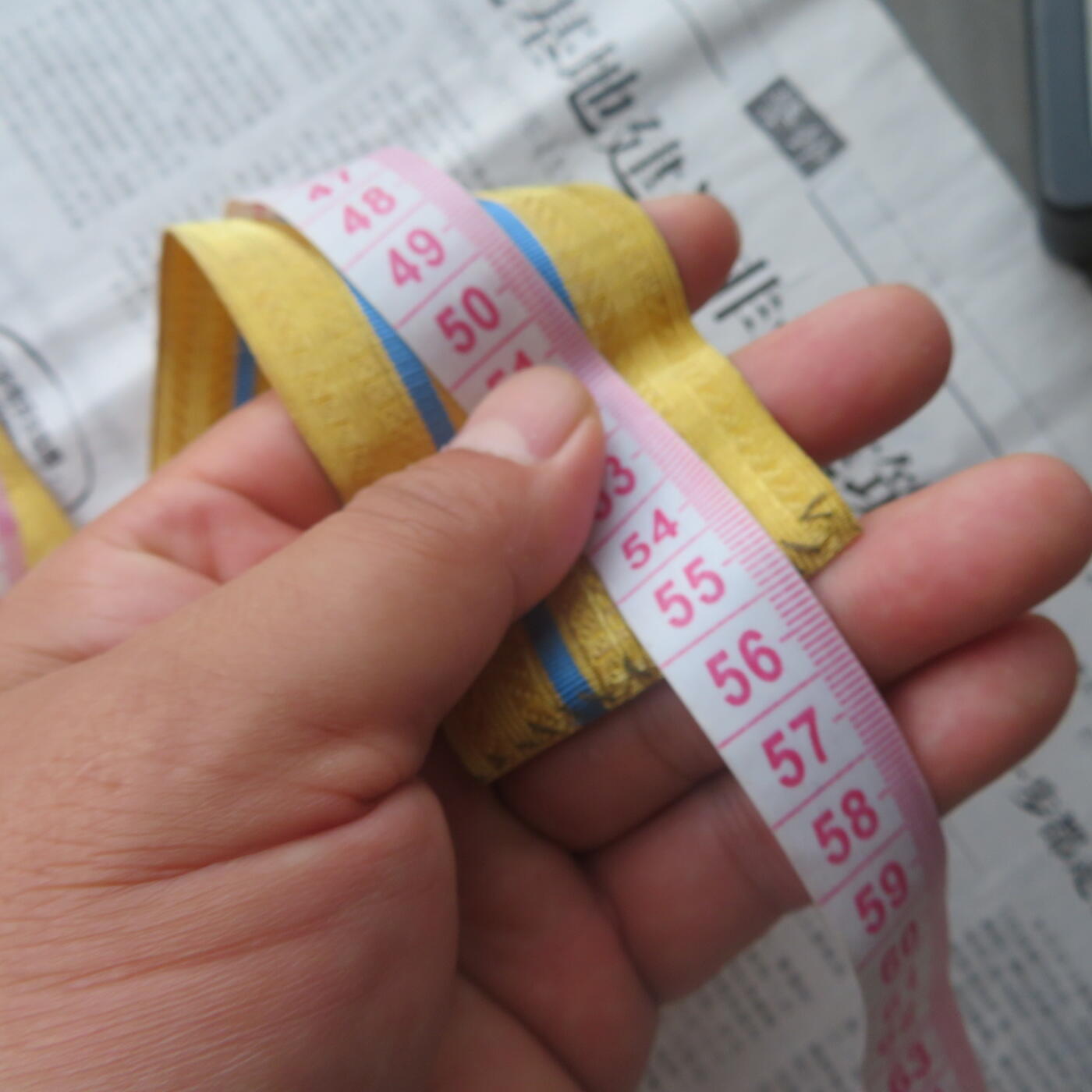 64--库存55空校官肩章编织铜金属丝带（长110厘米）