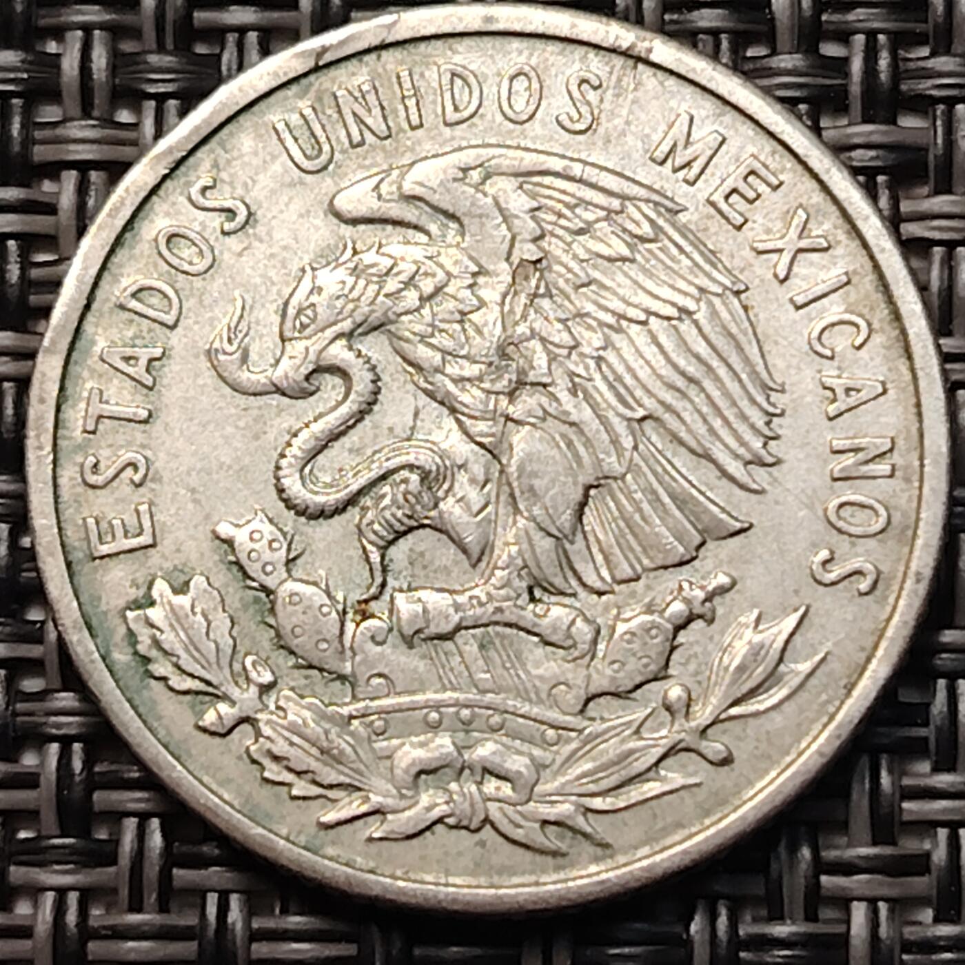 布加迪🐬～世界钱币(上海)🌾第 260 期 /  各国套币和散币 墨西哥🇲🇽 1964年 25分 马德罗总统 23mm