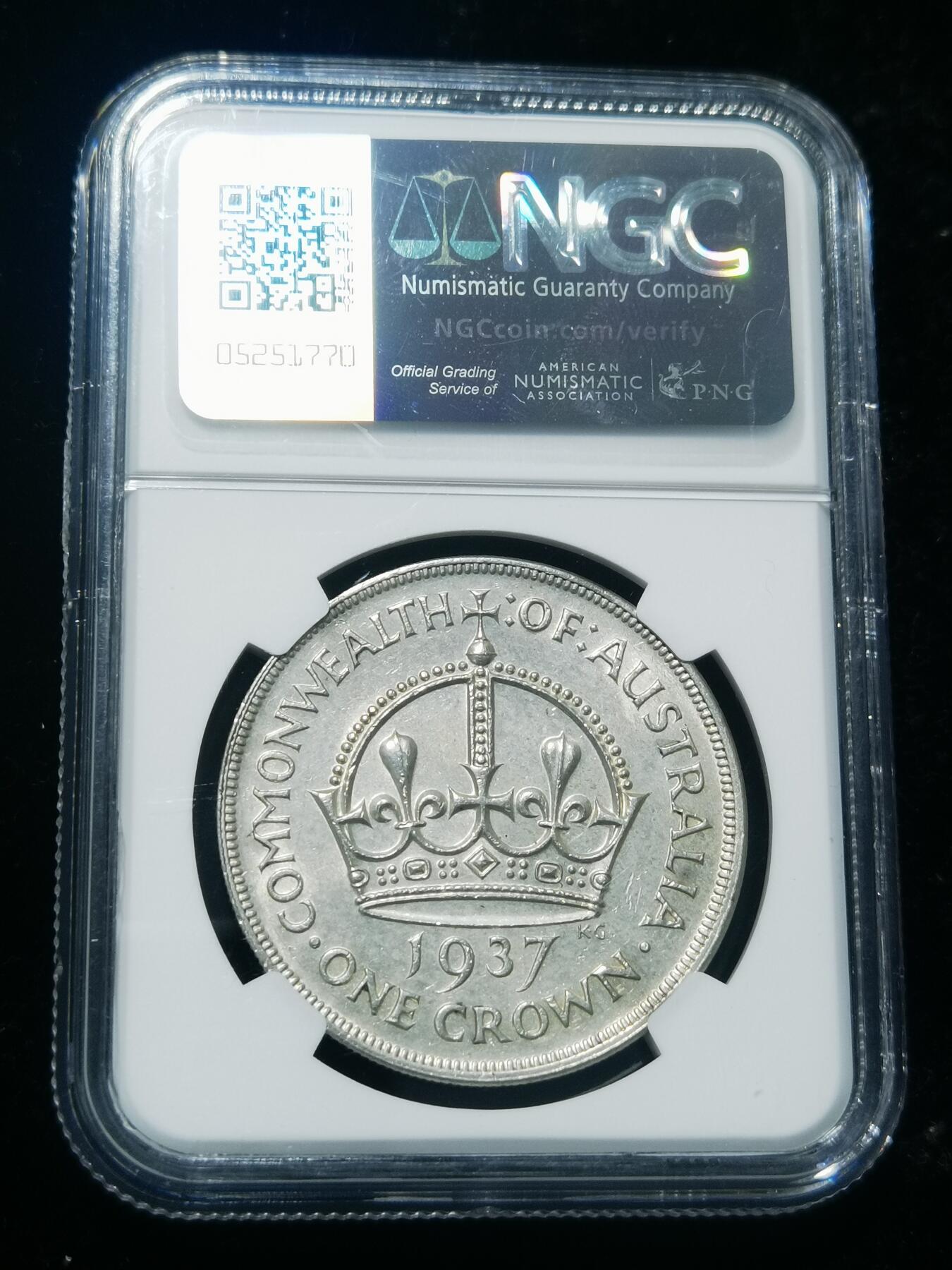 天下钱庄专场欢迎参拍 NGC AU D澳大利亚皇冠银币